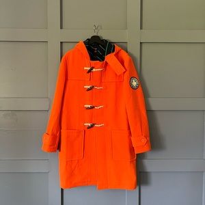 1990s Hermès orange duffle coat Hermès Pre-Owned 1990-2000s Duffle Coat | Orange | FARFETCH